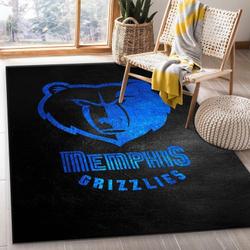 NBA Memphis Grizzlies Rectangle Rug Personalized Non-Slip Carpet Gift For Basketball Fans V11197