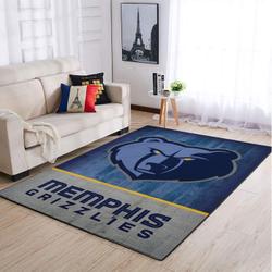 NBA Memphis Grizzlies Rectangle Rug Personalized Non-Slip Carpet Gift For Basketball Fans