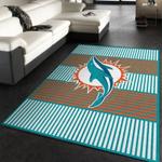 miami dolphins nfl 8 area rug living room and bed room rug rug regtangle carpet floor decor home decor 0