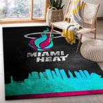 miami heat nba 7 area rug living room and bed room rug rug regtangle carpet floor decor home decor 0