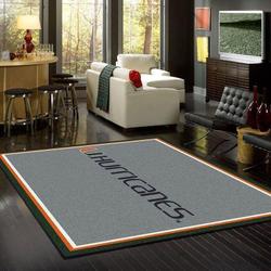 NCAA Miami (FL) Hurricanes Area Rug Living Room Rug Home Decor 1910291 2