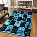 miami marlins area rug mlb baseball team logo carpet living room rugs rug regtangle carpet floor decor home decor v3678 0
