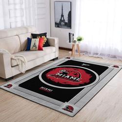 Miami (OH) RedHawks Area Rugs Ncaa Living Room Carpet 20030342 Rug Regtangle 1