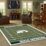 michigan state home field area rug football team logo carpet living room rugs rug regtangle carpet floor decor home decor 0