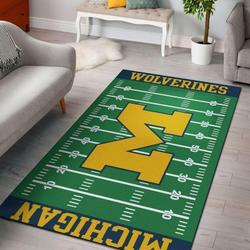 NCAA Michigan Wolverines Home Field Carpet Living Room Rug Regtangle Carpet