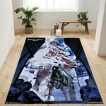 mikasa attack on titan area rug living room and bed room rug rug regtangle carpet floor decor home decor 0