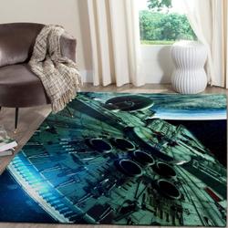Millennium Falcon Star Wars Movies Area Rugs Living Room Carpet Fn271226 