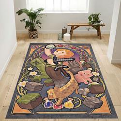 Minecraft Alex Nouveau Area Rug Living Room And Bed Room Rug Rug Regtangle Carpet Floor Decor Home Decor