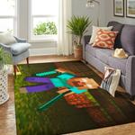 minecraft area rug living room rug home decor video game gfd 191207 0