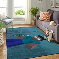 Minecraft Area Rug Video Game Carpet Gamer Living Room Rugs Rug Regtangle Carpet Floor Decor Home Decor V194