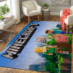 Minecraft Area Rug Video Game Carpet Gamer Living Room Rugs Rug Regtangle Carpet Floor Decor Home Decor V224