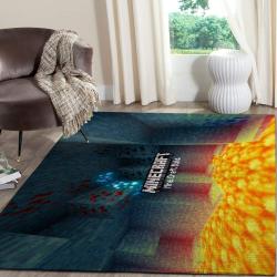 Minecraft Area Rug Video Game Carpet Gamer Living Room Rugs Rug Regtangle Carpet Floor Decor Home Decor V234