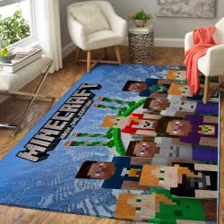 Minecraft Area Rug Video Game Carpet Gamer Living Room Rugs Rug Regtangle Carpet Floor Decor Home Decor V241