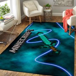 Minecraft Area Rug Video Game Carpet Gamer Living Room Rugs Rug Regtangle Carpet Floor Decor Home Decor V248