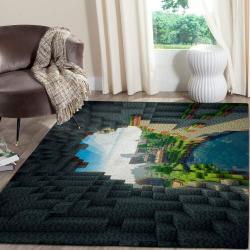 Minecraft Area Rug Video Game Carpet Gamer Living Room Rugs Rug Regtangle Carpet Floor Decor Home Decor V249
