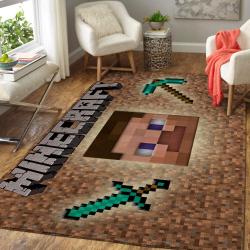 Minecraft Area Rug Video Game Carpet Gamer Living Room Rugs Rug Regtangle Carpet Floor Decor Home Decor V254