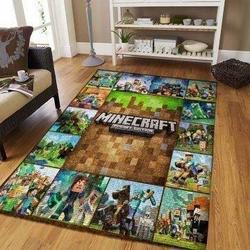 Minecraft Area Rug Video Game Carpet Gamer Living Room Rugs Rug Regtangle Carpet Floor Decor Home Decor V262