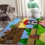 minecraft game lovers area rug living room rug home decor home decor 0