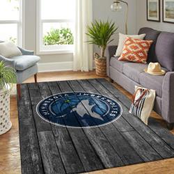NBA Minnesota Timberwolves Rectangle Rug Personalized Non-Slip Carpet Gift For Basketball Fans