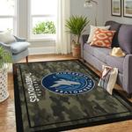 minnesota timberwolves nba area rugs camo style living room carpet team logo home rug regtangle carpet floor decor home decor 0