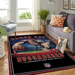 NFL Tampa Bay Buccaneers Rectangle Rug Personalized Non-Slip Carpet Gift For Football Fans 1910075
