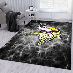 NFL Minnesota Vikings Rectangle Rug Personalized Non-Slip Carpet Gift For Football Fans 10