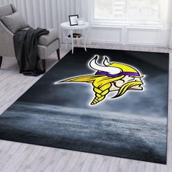 NFL Minnesota Vikings Rectangle Rug Personalized Non-Slip Carpet Gift For Football Fans 16