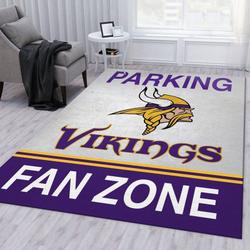 NFL Minnesota Vikings Rectangle Rug Personalized Non-Slip Carpet Gift For Football Fans 24