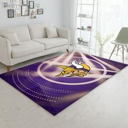 Minnesota Vikings Football Nfl 5 Living Room Bed Room Rug Rug Regtangle Carpet