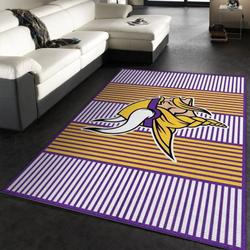 NFL Minnesota Vikings Rectangle Rug Personalized Non-Slip Carpet Gift For Football Fans 8