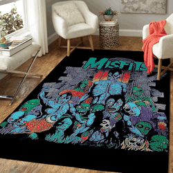 Misfits Art Music Maniac Art For Fans Area Rug Living Room Carpet Rug Regtangle Carpet Floor Decor Home Decor