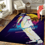 mj smooth criminal artwork music synthwave 80s art for fans area rug living room carpet rug regtangle carpet floor decor home decor 0