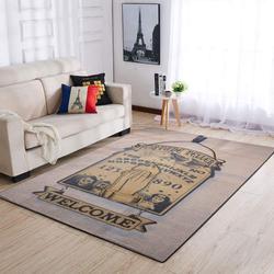 Mountain Cartoon Pattern Print Area Rug Living Room Rug Home Decor