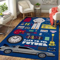 Movie Art Back To The Future Area Rug Movie Home Decor Homebeautyus Rug Regtangle Carpet Floor Decor Home Decor