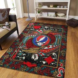 Music Fans Grateful Dead Area Rug Music Home Decor Homebeautyus Area Rug Living Room Carpet Rug Regtangle Carpet Floor Decor Home Decor