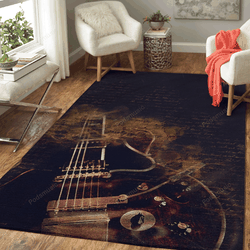 Mystery Guitar Music Art For Fans Area Rug Living Room Carpet Rug Regtangle Carpet Floor Decor Home Decor