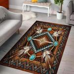 naumaddic arts brown native american design area rug living room rug home decor 0