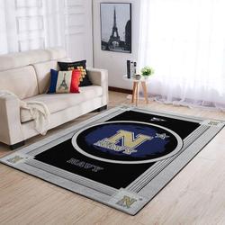 Navy Midshipmen Ncaa Living Room Carpet 20030345 Rug Regtangle 1