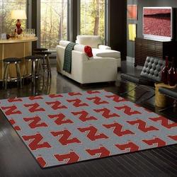 NCAA Nebraska Cornhuskers Carpet Living Room Rug Regtangle Carpet V8313 1