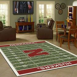 NCAA Nebraska Cornhuskers Living Room Carpet Regtangle Carpet V11110 1