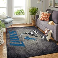 NFL Detroit Lions Rectangle Rug Personalized Non-Slip Carpet Gift For Football Fans 200305111
