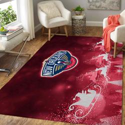 NBA New Orleans Pelicans Rectangle Rug Personalized Non-Slip Carpet Gift For Basketball Fans V11108
