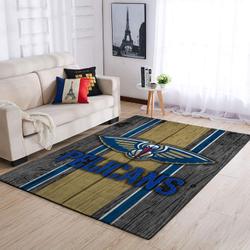 NBA New Orleans Pelicans Rectangle Rug Personalized Non-Slip Carpet Gift For Basketball Fans