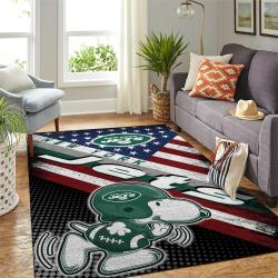 NFL New York Jets Rectangle Rug Personalized Non-Slip Carpet Gift For Football Fans