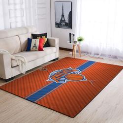 NBA New York Knicks Rectangle Rug Personalized Non-Slip Carpet Gift For Basketball Fans V2175