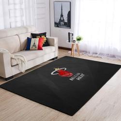NBA Miami Heat Rectangle Rug Personalized Non-Slip Carpet Gift For Basketball Fans Rcdd81F34035