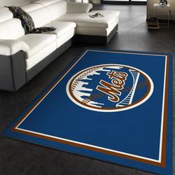 New York Mets Area Rug Mlb Team Logo Carpet Living Room Rugs Carpet 7