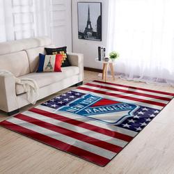 New York Rangers Area Rug Living Room Rug Home Decor Nhl Ofd 1912287