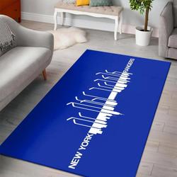 New York Rangers Nhl Ice Hockey Team Logo Living Room Regtangle Carpet V5042