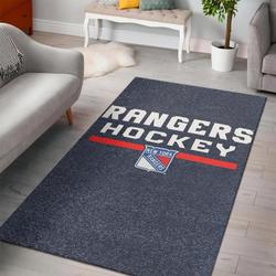New York Rangers Area Rugs Nhl Hockey Living Room Carpet Team Logo 0